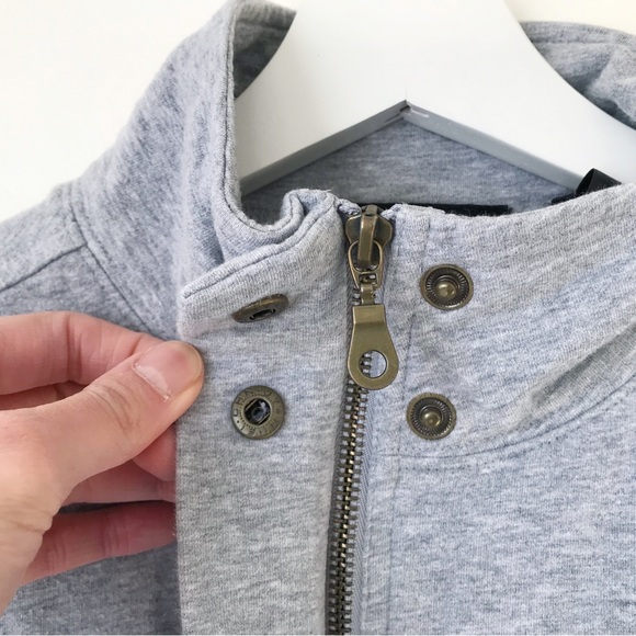 Cotton stretch zip up lightweight sweatshirt - Picture 7 of 14